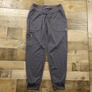 Beyond Scrubs Core Jogger Pants Women’s Small Dark Blue Gray Stretch‎ Workwear